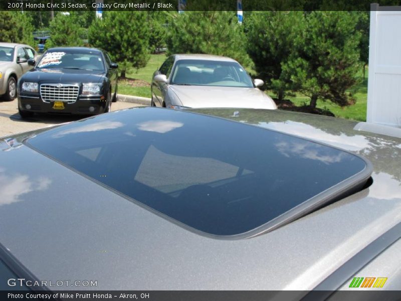Galaxy Gray Metallic / Black 2007 Honda Civic Si Sedan