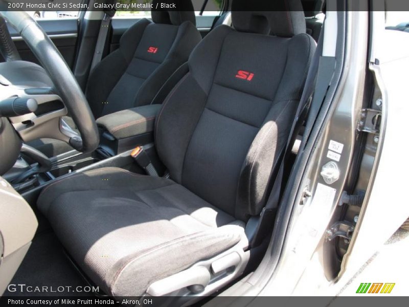 Galaxy Gray Metallic / Black 2007 Honda Civic Si Sedan