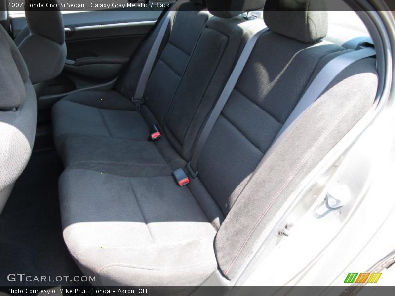 Galaxy Gray Metallic / Black 2007 Honda Civic Si Sedan