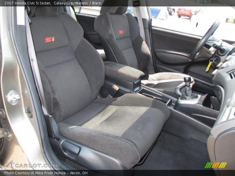 Galaxy Gray Metallic / Black 2007 Honda Civic Si Sedan
