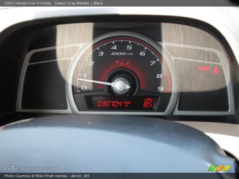 Galaxy Gray Metallic / Black 2007 Honda Civic Si Sedan
