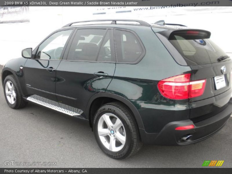 Deep Green Metallic / Saddle Brown Nevada Leather 2009 BMW X5 xDrive30i