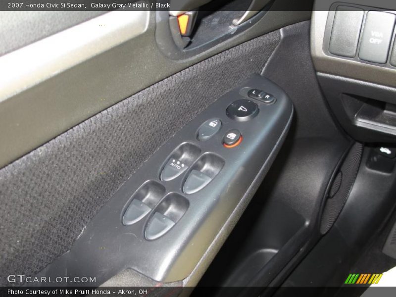 Galaxy Gray Metallic / Black 2007 Honda Civic Si Sedan
