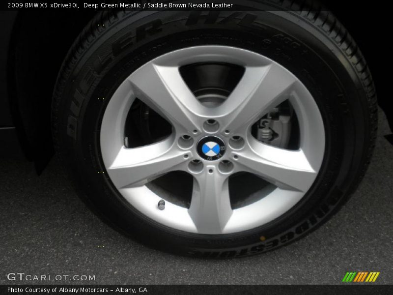 Deep Green Metallic / Saddle Brown Nevada Leather 2009 BMW X5 xDrive30i