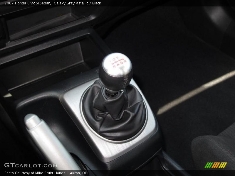 Galaxy Gray Metallic / Black 2007 Honda Civic Si Sedan