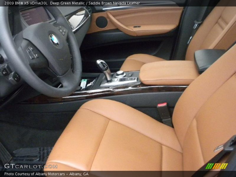 Deep Green Metallic / Saddle Brown Nevada Leather 2009 BMW X5 xDrive30i
