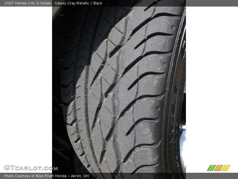 Galaxy Gray Metallic / Black 2007 Honda Civic Si Sedan