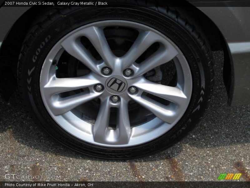 Galaxy Gray Metallic / Black 2007 Honda Civic Si Sedan