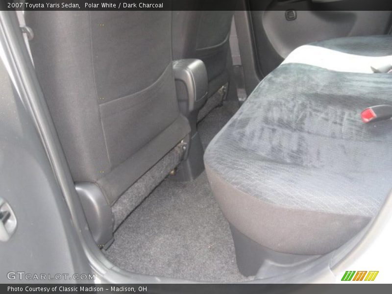 Polar White / Dark Charcoal 2007 Toyota Yaris Sedan