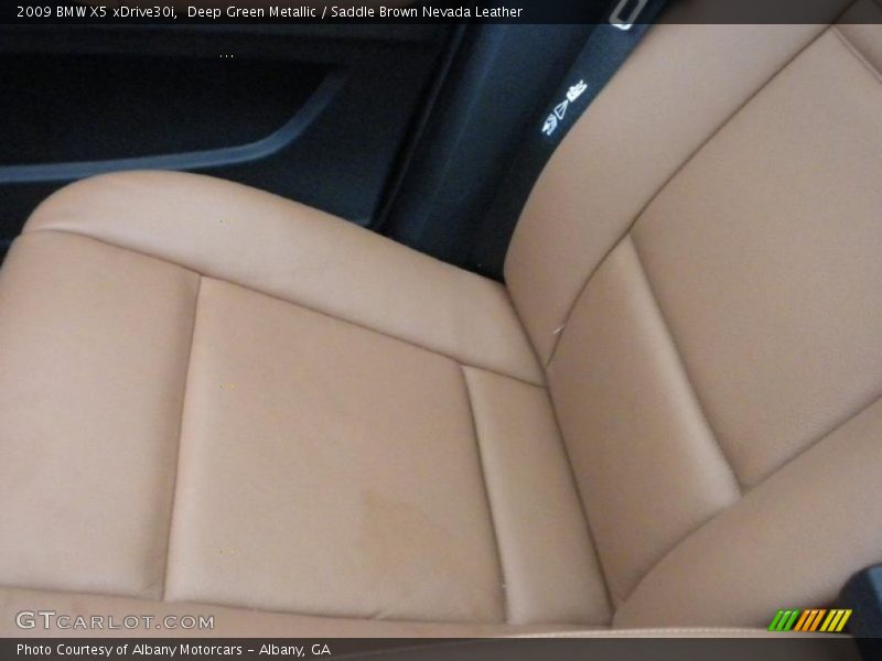 Deep Green Metallic / Saddle Brown Nevada Leather 2009 BMW X5 xDrive30i