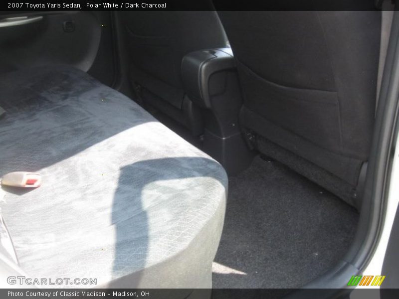 Polar White / Dark Charcoal 2007 Toyota Yaris Sedan