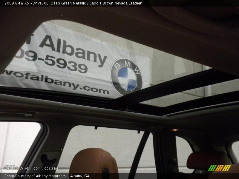 Deep Green Metallic / Saddle Brown Nevada Leather 2009 BMW X5 xDrive30i
