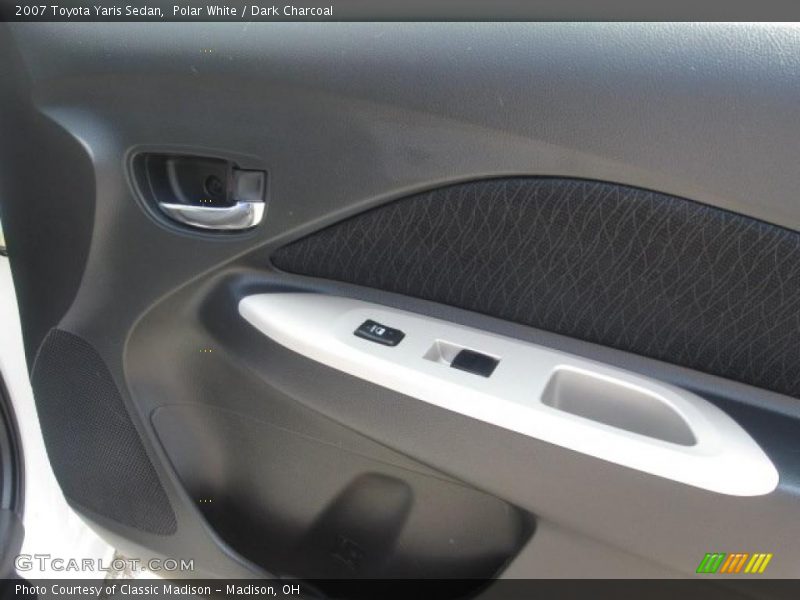 Polar White / Dark Charcoal 2007 Toyota Yaris Sedan