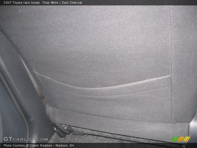 Polar White / Dark Charcoal 2007 Toyota Yaris Sedan