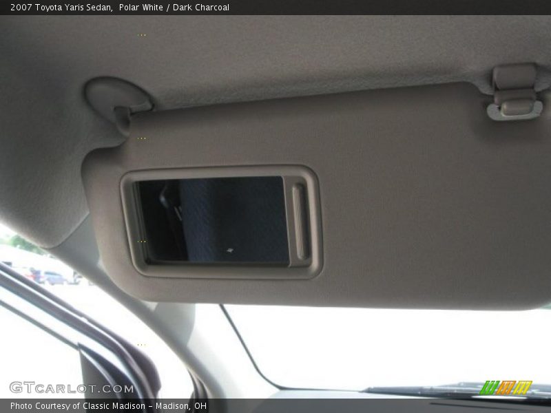 Polar White / Dark Charcoal 2007 Toyota Yaris Sedan