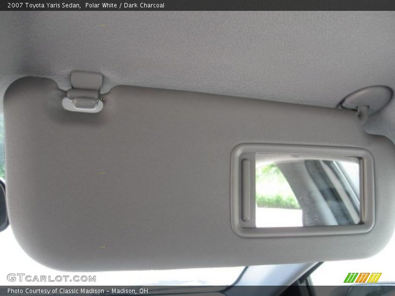 Polar White / Dark Charcoal 2007 Toyota Yaris Sedan