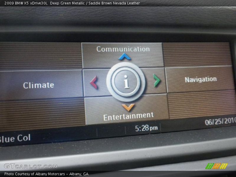 Deep Green Metallic / Saddle Brown Nevada Leather 2009 BMW X5 xDrive30i