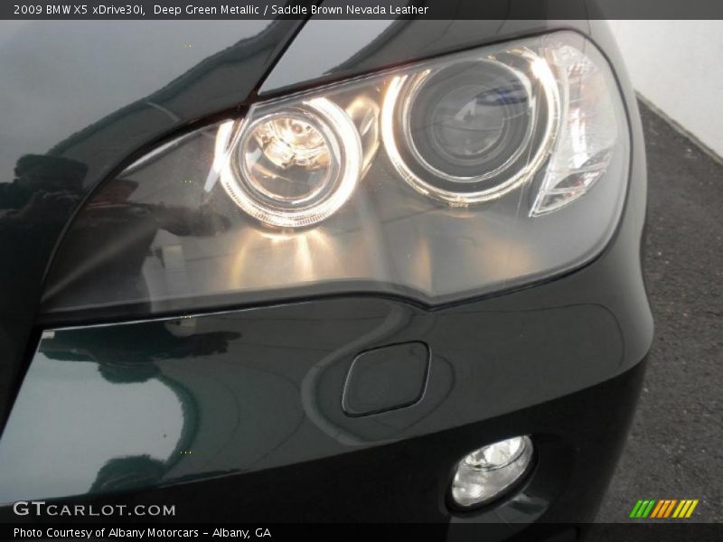 Deep Green Metallic / Saddle Brown Nevada Leather 2009 BMW X5 xDrive30i