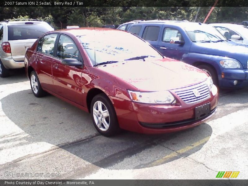 Berry Red / Tan 2007 Saturn ION 2 Sedan