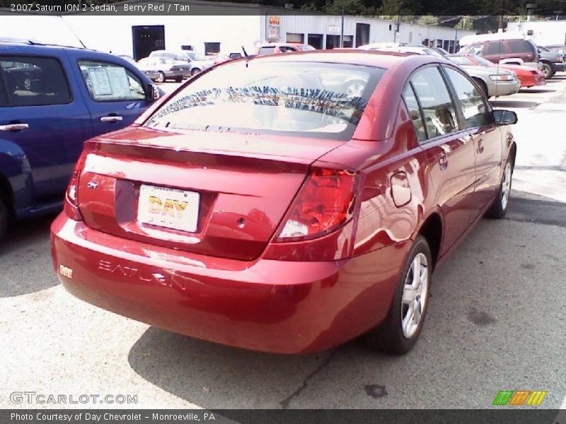 Berry Red / Tan 2007 Saturn ION 2 Sedan