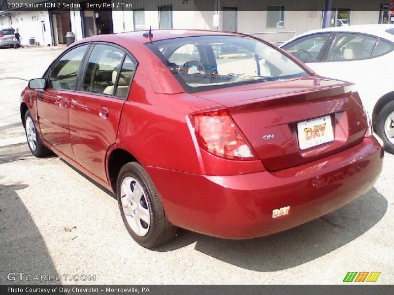 Berry Red / Tan 2007 Saturn ION 2 Sedan