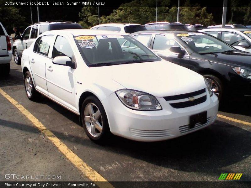 Summit White / Gray 2009 Chevrolet Cobalt LT Sedan