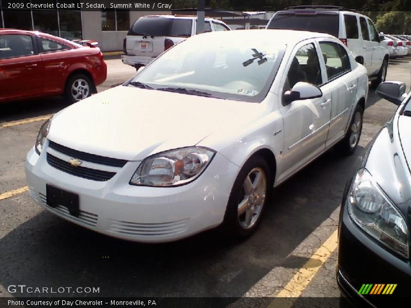 Summit White / Gray 2009 Chevrolet Cobalt LT Sedan