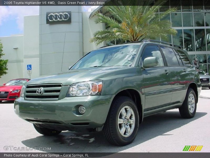 Oasis Green Pearl / Ivory Beige 2006 Toyota Highlander V6 4WD