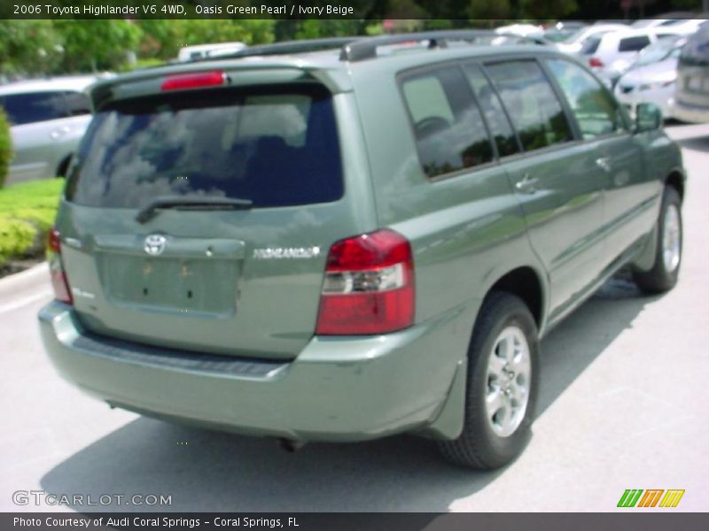 Oasis Green Pearl / Ivory Beige 2006 Toyota Highlander V6 4WD