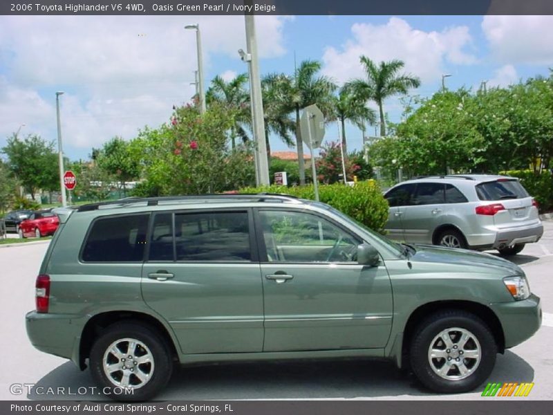 Oasis Green Pearl / Ivory Beige 2006 Toyota Highlander V6 4WD