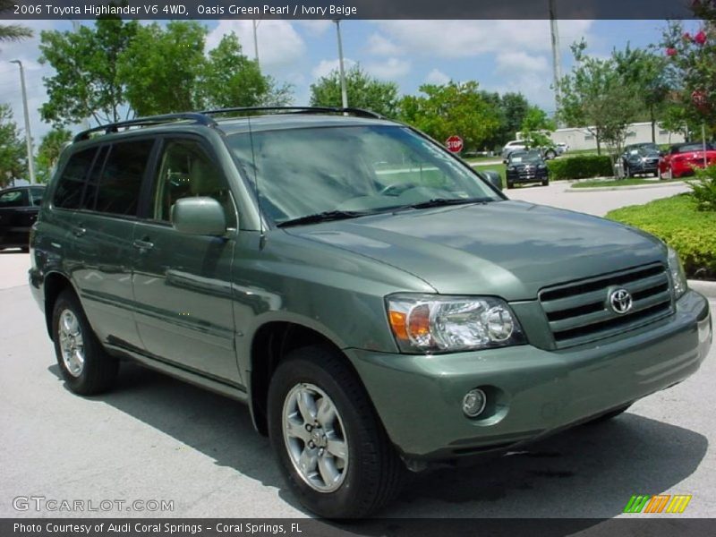 Oasis Green Pearl / Ivory Beige 2006 Toyota Highlander V6 4WD