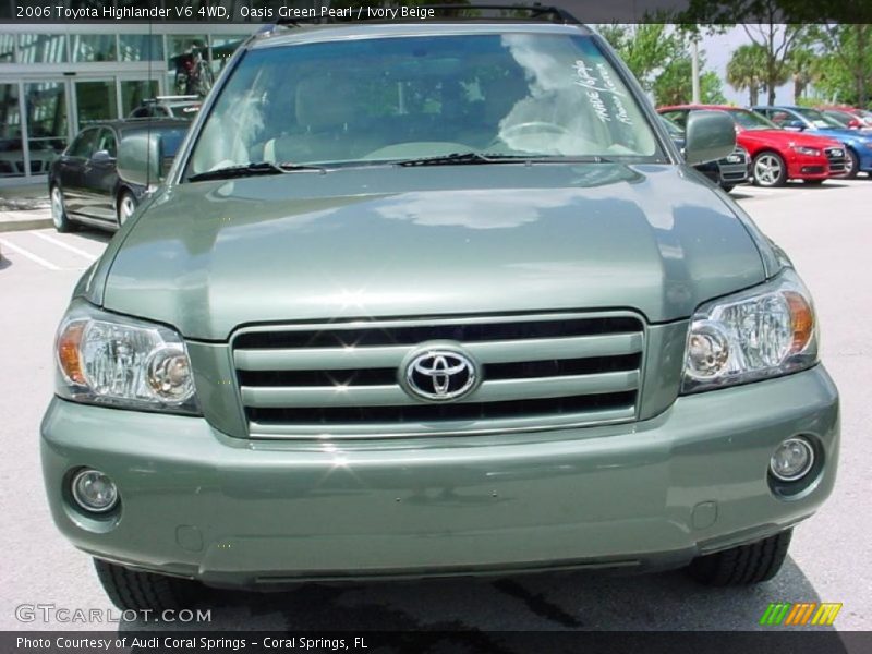 Oasis Green Pearl / Ivory Beige 2006 Toyota Highlander V6 4WD