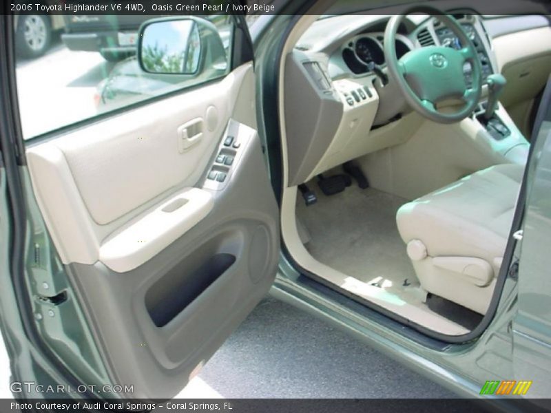Oasis Green Pearl / Ivory Beige 2006 Toyota Highlander V6 4WD