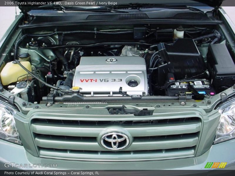 Oasis Green Pearl / Ivory Beige 2006 Toyota Highlander V6 4WD