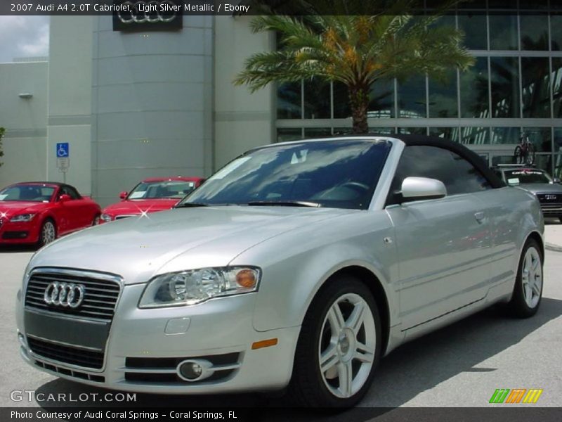 Light Silver Metallic / Ebony 2007 Audi A4 2.0T Cabriolet