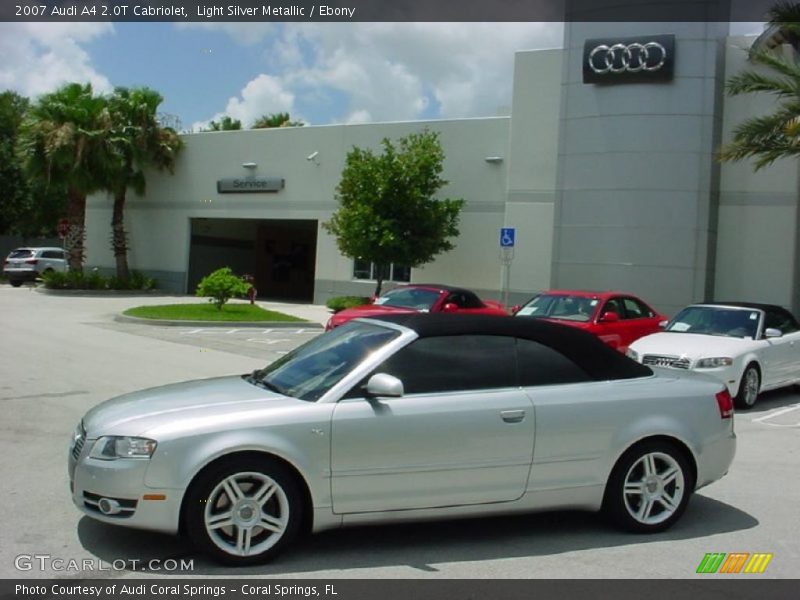Light Silver Metallic / Ebony 2007 Audi A4 2.0T Cabriolet