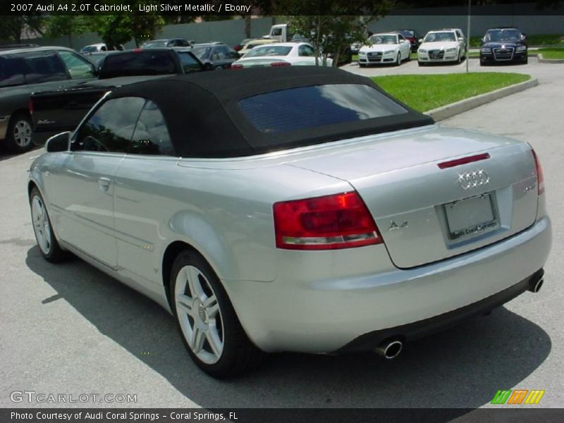 Light Silver Metallic / Ebony 2007 Audi A4 2.0T Cabriolet