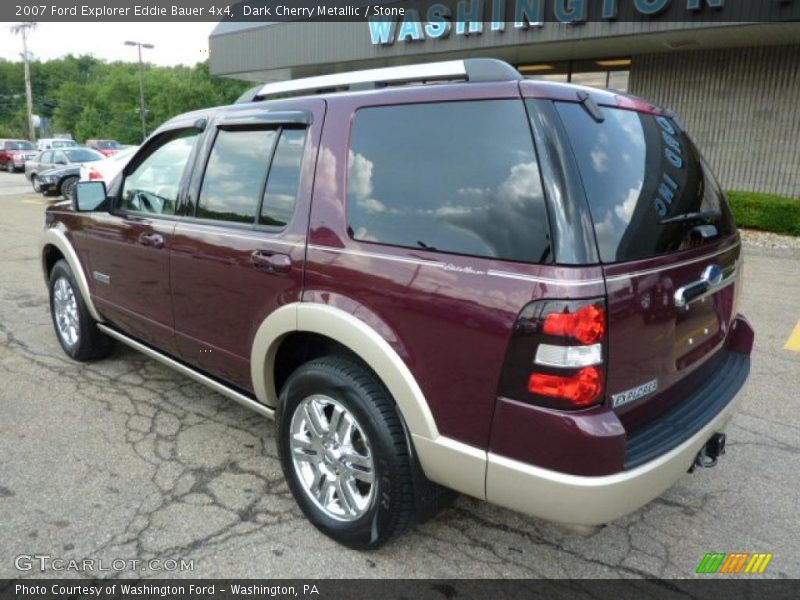 Dark Cherry Metallic / Stone 2007 Ford Explorer Eddie Bauer 4x4