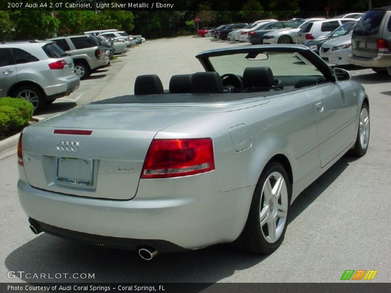 Light Silver Metallic / Ebony 2007 Audi A4 2.0T Cabriolet