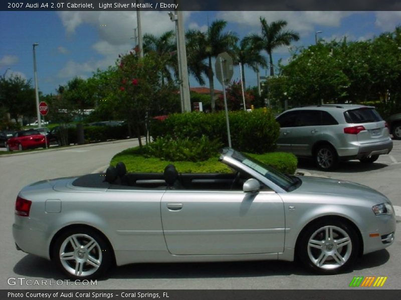 Light Silver Metallic / Ebony 2007 Audi A4 2.0T Cabriolet