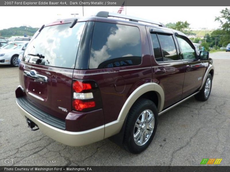 Dark Cherry Metallic / Stone 2007 Ford Explorer Eddie Bauer 4x4