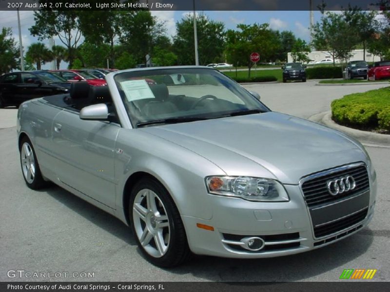 Light Silver Metallic / Ebony 2007 Audi A4 2.0T Cabriolet