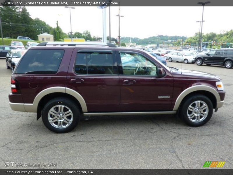 Dark Cherry Metallic / Stone 2007 Ford Explorer Eddie Bauer 4x4