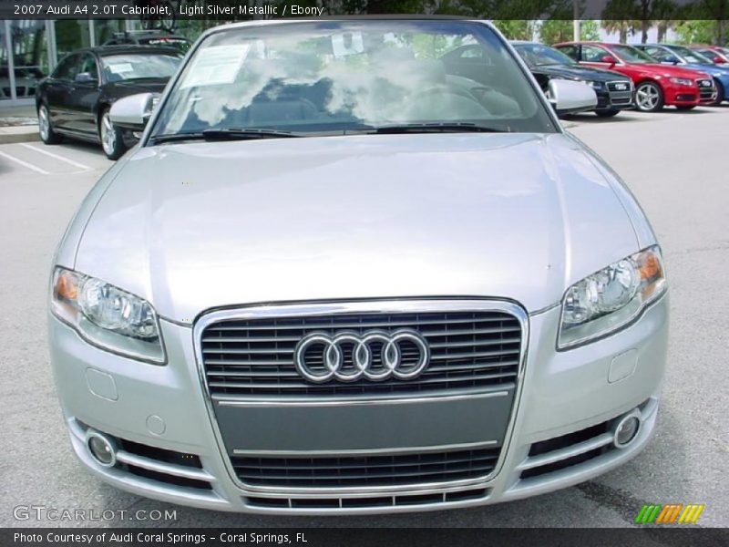Light Silver Metallic / Ebony 2007 Audi A4 2.0T Cabriolet