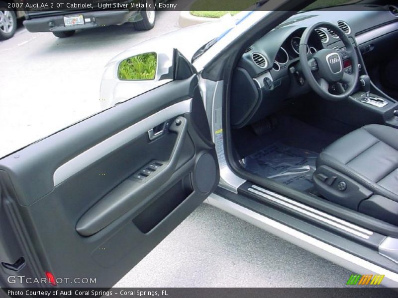 Light Silver Metallic / Ebony 2007 Audi A4 2.0T Cabriolet