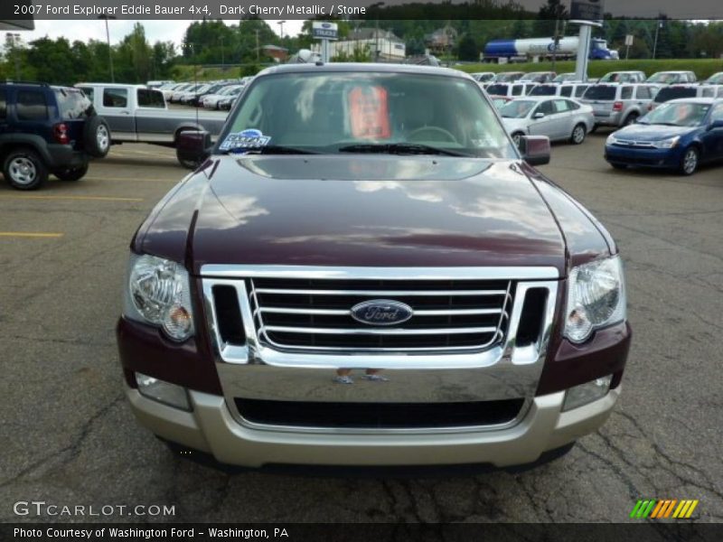 Dark Cherry Metallic / Stone 2007 Ford Explorer Eddie Bauer 4x4
