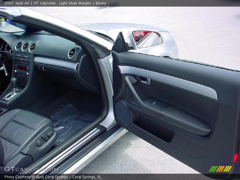 Light Silver Metallic / Ebony 2007 Audi A4 2.0T Cabriolet