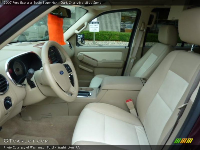 Dark Cherry Metallic / Stone 2007 Ford Explorer Eddie Bauer 4x4