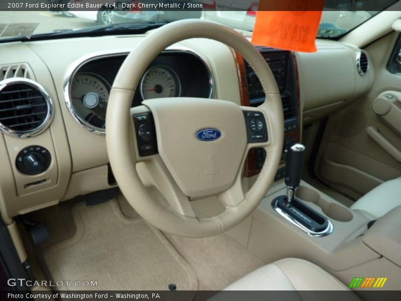 Dark Cherry Metallic / Stone 2007 Ford Explorer Eddie Bauer 4x4