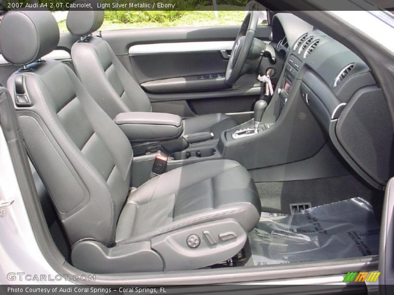 Light Silver Metallic / Ebony 2007 Audi A4 2.0T Cabriolet